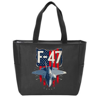 Vintage F47 Fighter Jet Trump F 47 Jet Fighter Aircraft Usa Zip Tote Bag