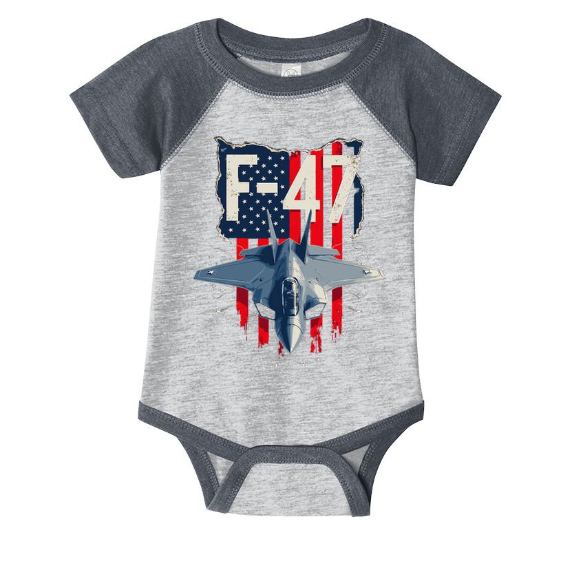 Vintage F47 Fighter Jet Trump F 47 Jet Fighter Aircraft Usa Infant Baby Jersey Bodysuit