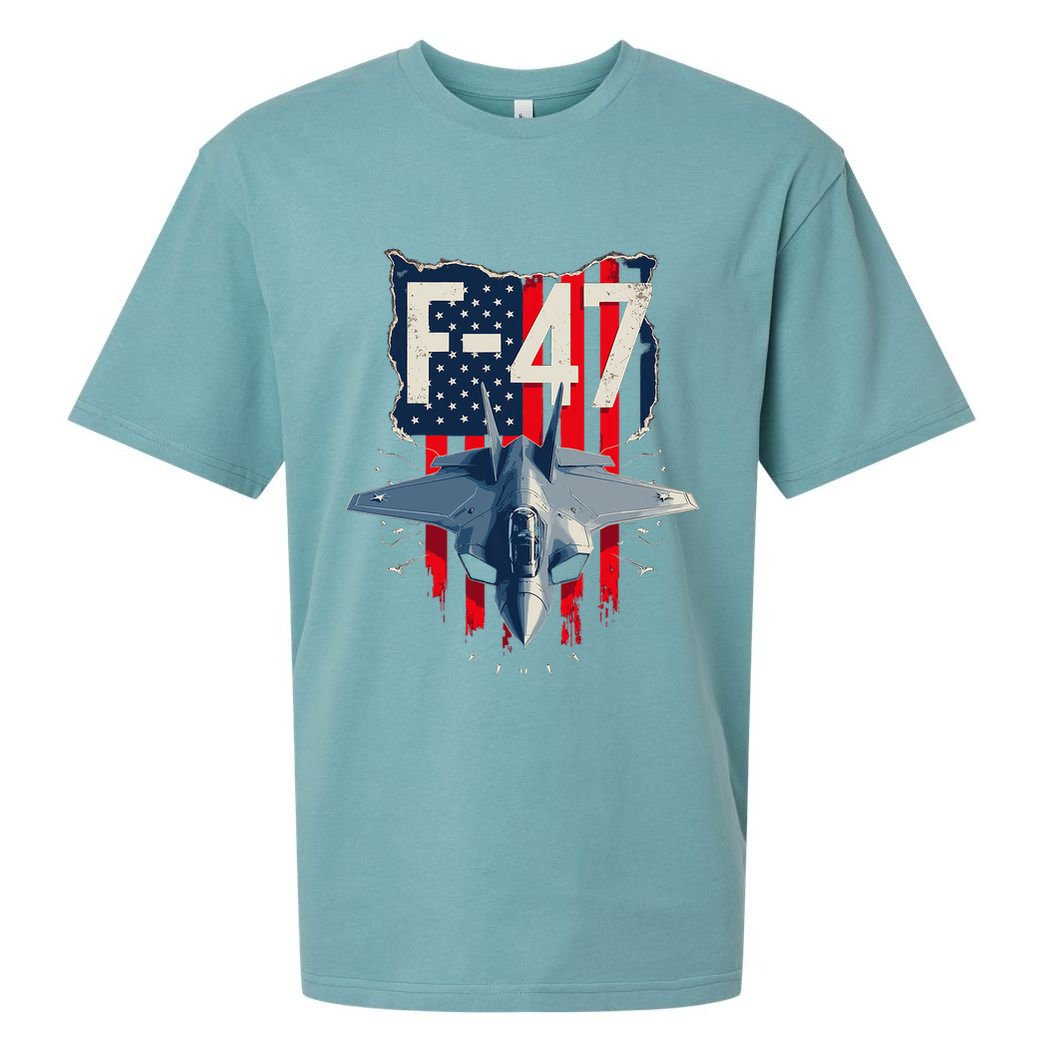 Vintage F47 Fighter Jet Trump F 47 Jet Fighter Aircraft Usa Sueded Cloud Jersey T-Shirt