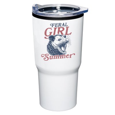 Vintage Feral Girl Summer Opossum Tumbler