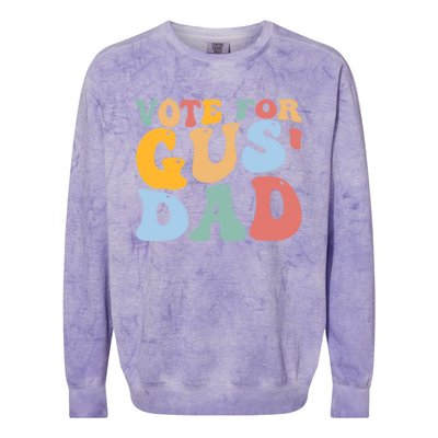 Vote For Gus Dad Team Gus Tim Walz Gus Walz Colorblast Crewneck Sweatshirt