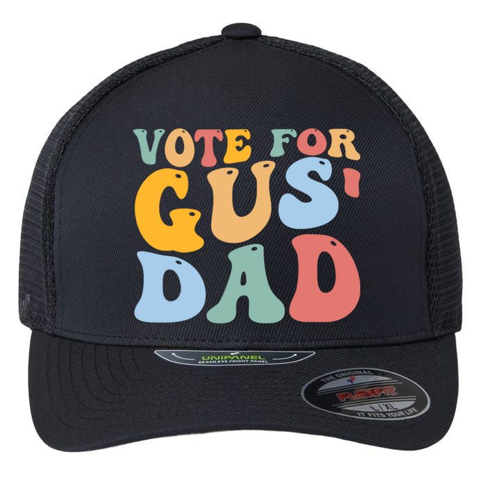 Vote For Gus Dad Team Gus Tim Walz Gus Walz Flexfit Unipanel Trucker Cap