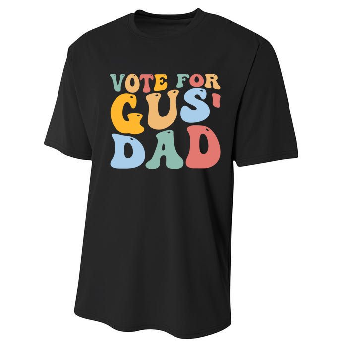 Vote For Gus Dad Team Gus Tim Walz Gus Walz Performance Sprint T-Shirt