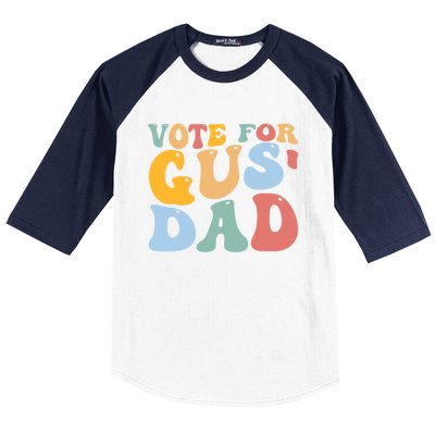 Vote For Gus Dad Team Gus Tim Walz Gus Walz Baseball Sleeve Shirt