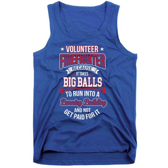 Volunteer Firefighter Gift Tank Top