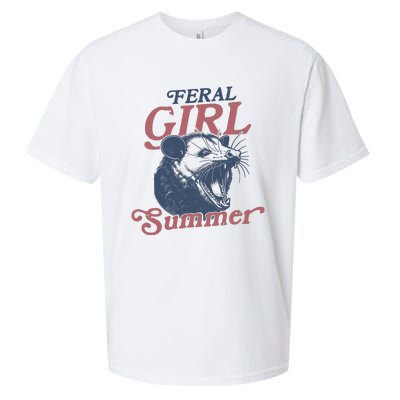 Vintage Feral Girl Summer Opossum Sueded Cloud Jersey T-Shirt