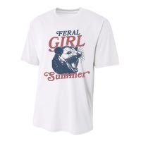 Vintage Feral Girl Summer Opossum Performance Sprint T-Shirt