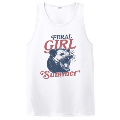 Vintage Feral Girl Summer Opossum PosiCharge Competitor Tank