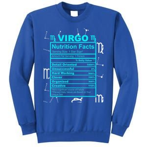 Virgo Funny Gift Horoscope And Zodiac With Funny Nutrition Facts Cool Gift Sweatshirt