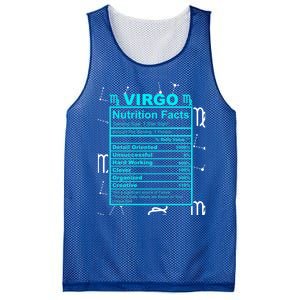 Virgo Funny Gift Horoscope And Zodiac With Funny Nutrition Facts Cool Gift Mesh Reversible Basketball Jersey Tank