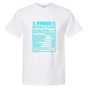 Virgo Funny Gift Horoscope And Zodiac With Funny Nutrition Facts Cool Gift Garment-Dyed Heavyweight T-Shirt