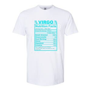 Virgo Funny Gift Horoscope And Zodiac With Funny Nutrition Facts Cool Gift Softstyle CVC T-Shirt