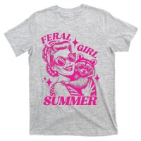 Vintage Feral Girl Summer Opossum Funny Raccoon Women T-Shirt