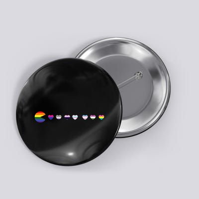 VideoGame Funny Gaming LGBTQ Ally Pride Flag Gamer Button