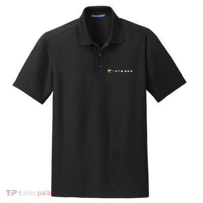 VideoGame Funny Gaming LGBTQ Ally Pride Flag Gamer Dry Zone Grid Polo
