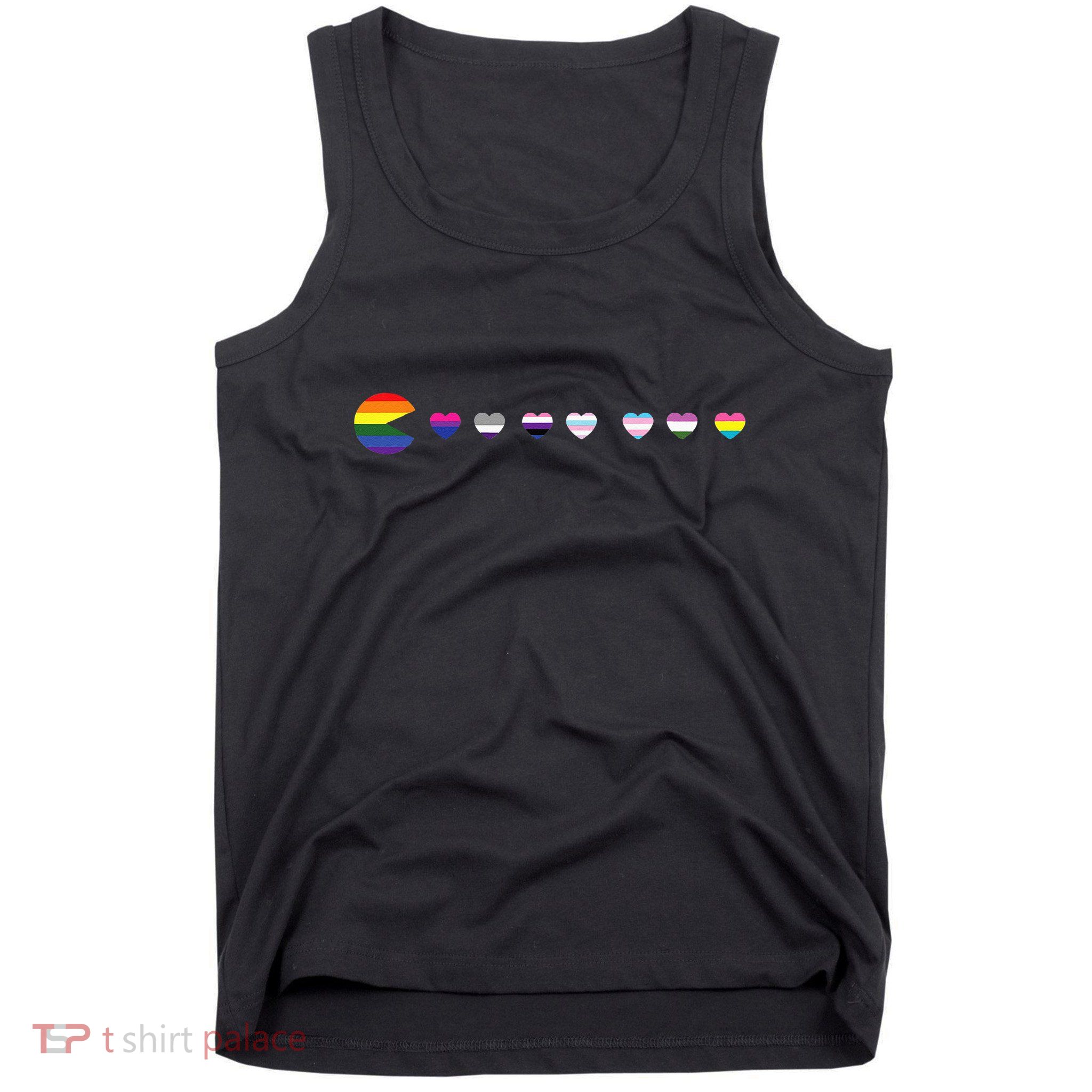 VideoGame Funny Gaming LGBTQ Ally Pride Flag Gamer Tank Top