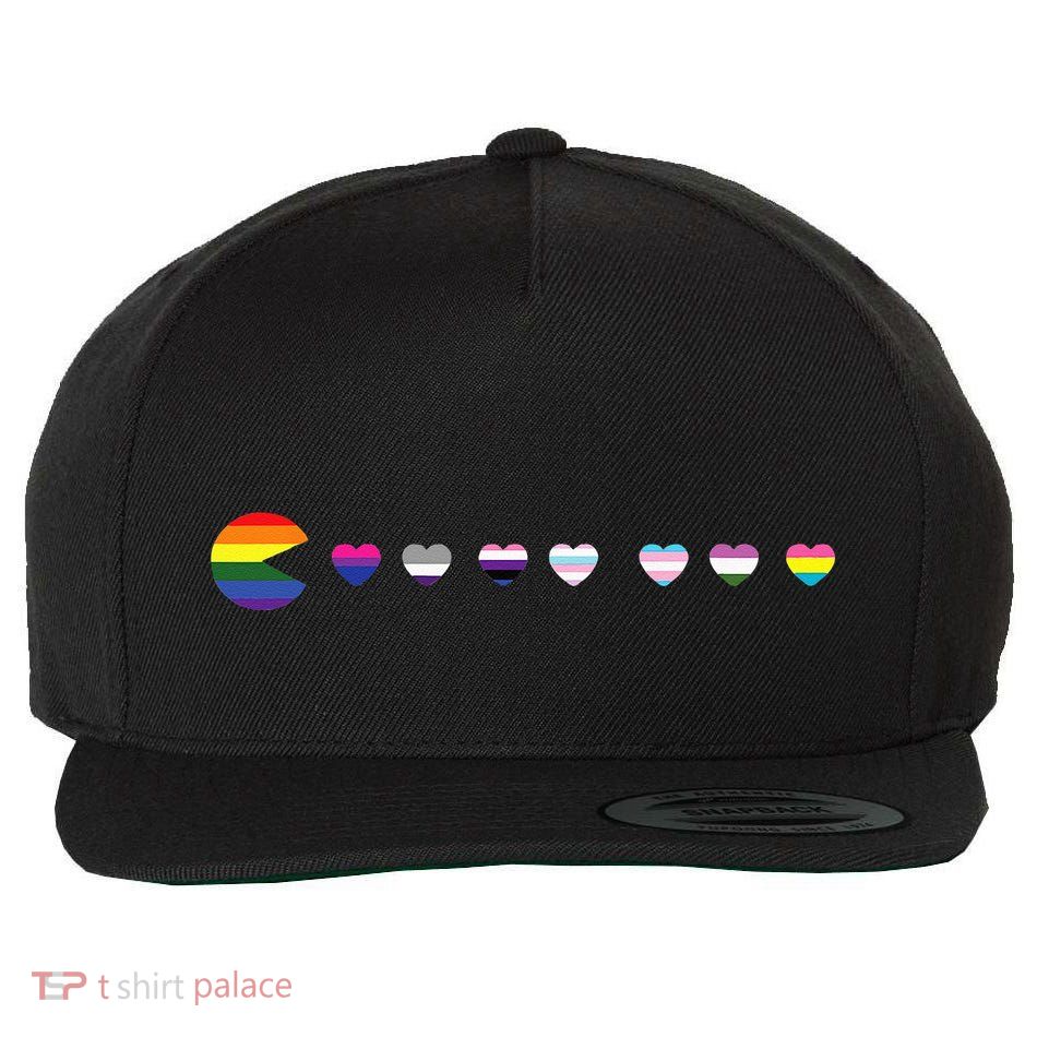 VideoGame Funny Gaming LGBTQ Ally Pride Flag Gamer Wool Snapback Cap