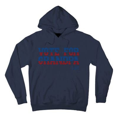 Vote For Grandpa Quote Luke Cute Grandson Trump 2024 Rally Tall Hoodie