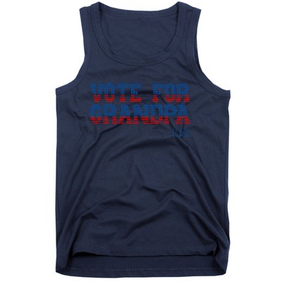 Vote For Grandpa Quote Luke Cute Grandson Trump 2024 Rally Tank Top