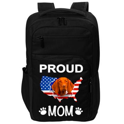 Vizsla Funny Gift Vizsla Dog Vizsla Proud Patriot Mom Cool Gift Impact Tech Backpack