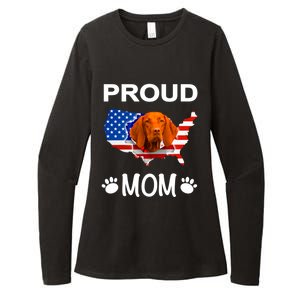 Vizsla Funny Gift Vizsla Dog Vizsla Proud Patriot Mom Cool Gift Womens CVC Long Sleeve Shirt