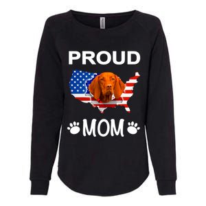 Vizsla Funny Gift Vizsla Dog Vizsla Proud Patriot Mom Cool Gift Womens California Wash Sweatshirt