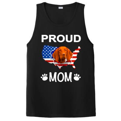 Vizsla Funny Gift Vizsla Dog Vizsla Proud Patriot Mom Cool Gift PosiCharge Competitor Tank