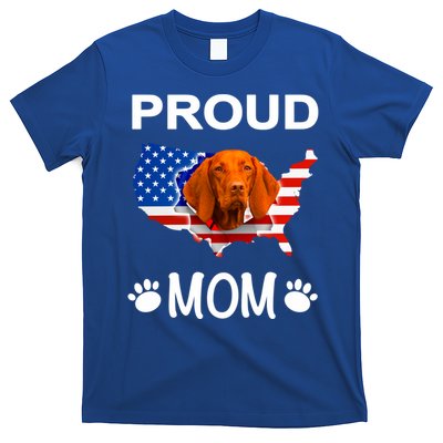 Vizsla Funny Gift Vizsla Dog Vizsla Proud Patriot Mom Cool Gift T-Shirt