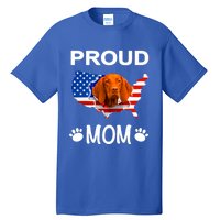 Vizsla Funny Gift Vizsla Dog Vizsla Proud Patriot Mom Cool Gift Tall T-Shirt