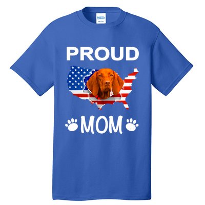 Vizsla Funny Gift Vizsla Dog Vizsla Proud Patriot Mom Cool Gift Tall T-Shirt