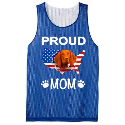 Vizsla Funny Gift Vizsla Dog Vizsla Proud Patriot Mom Cool Gift Mesh Reversible Basketball Jersey Tank