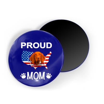 Vizsla Funny Gift Vizsla Dog Vizsla Proud Patriot Mom Cool Gift Magnet