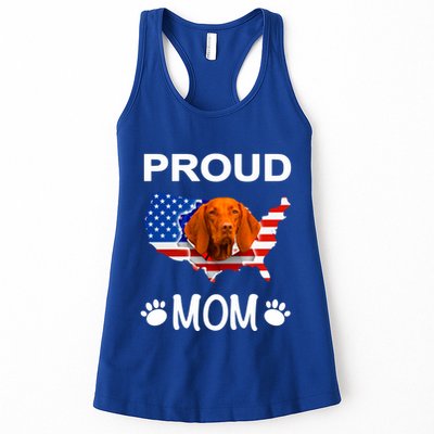 Vizsla Funny Gift Vizsla Dog Vizsla Proud Patriot Mom Cool Gift Womens Tank Top