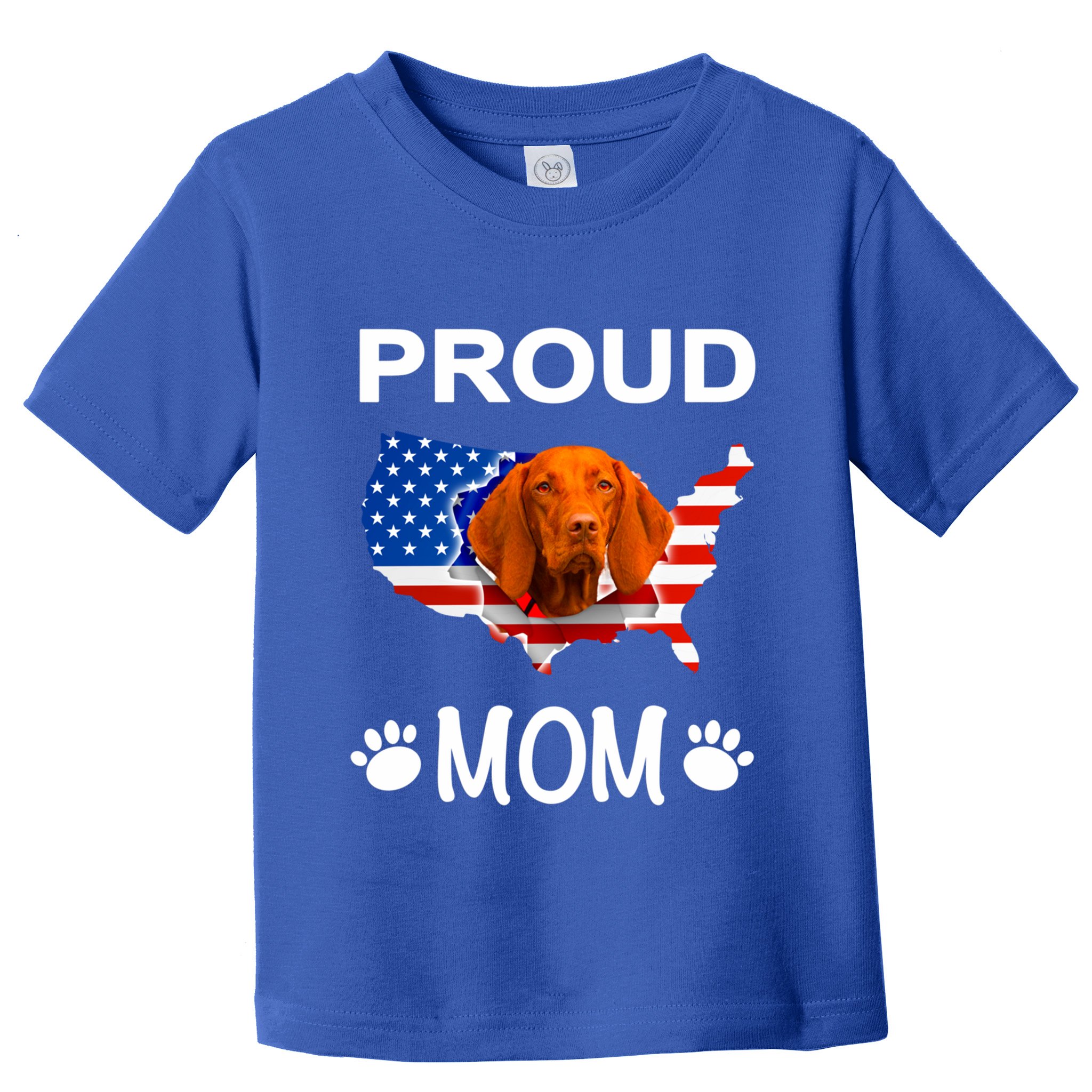 Vizsla Funny Gift Vizsla Dog Vizsla Proud Patriot Mom Cool Gift Toddler T-Shirt