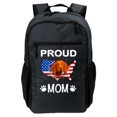 Vizsla Funny Gift Vizsla Dog Vizsla Proud Patriot Mom Cool Gift Daily Commute Backpack