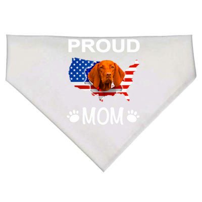 Vizsla Funny Gift Vizsla Dog Vizsla Proud Patriot Mom Cool Gift USA-Made Doggie Bandana