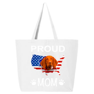 Vizsla Funny Gift Vizsla Dog Vizsla Proud Patriot Mom Cool Gift 25L Jumbo Tote