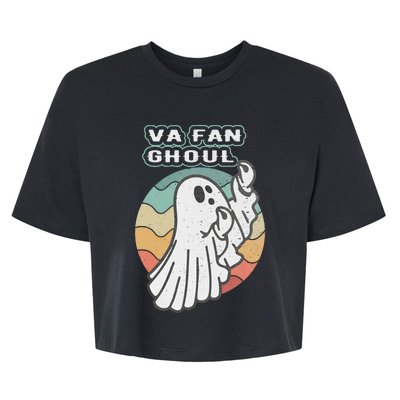 Va Fan Ghoul Funny Ghost Italian Halloween Bella+Canvas Jersey Crop Tee