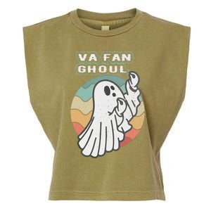 Va Fan Ghoul Funny Ghost Italian Halloween Garment-Dyed Women's Muscle Tee