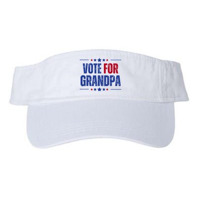 Vote For Grandpa Trump 2024 Take America Back Election Valucap Bio-Washed Visor