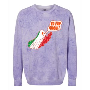 Va Fan Ghoul For Italian Funny Halloween Ghost Colorblast Crewneck Sweatshirt