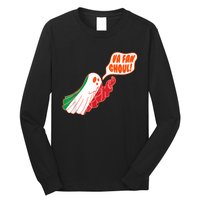 Va Fan Ghoul For Italian Funny Halloween Ghost Long Sleeve Shirt