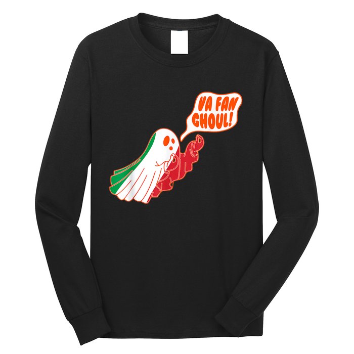 Va Fan Ghoul For Italian Funny Halloween Ghost Long Sleeve Shirt