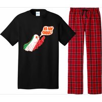 Va Fan Ghoul For Italian Funny Halloween Ghost Pajama Set