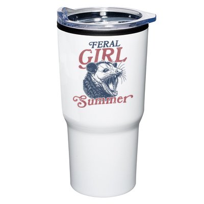 Vintage Feral Girl Summer Opossum Tumbler