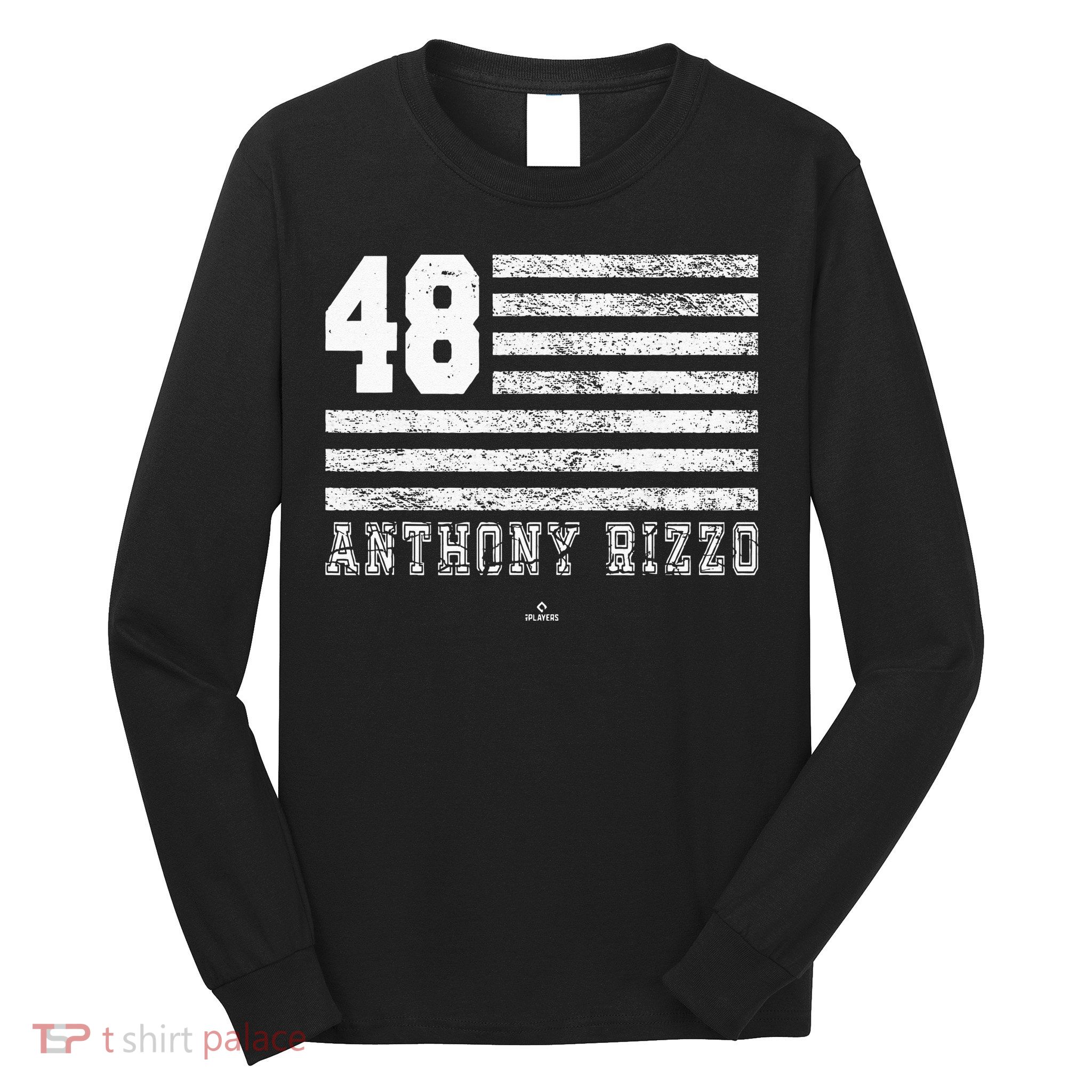 Vintage Flag Gameday Anthony Rizzo New York Long Sleeve Shirt