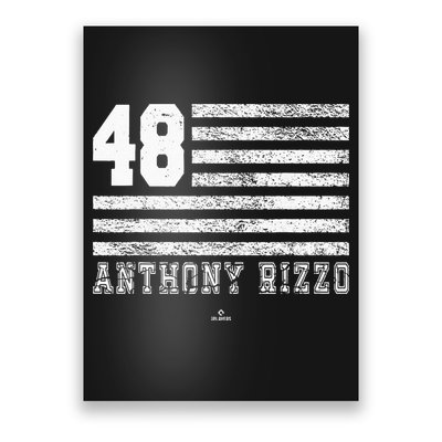 Vintage Flag Gameday Anthony Rizzo New York Poster