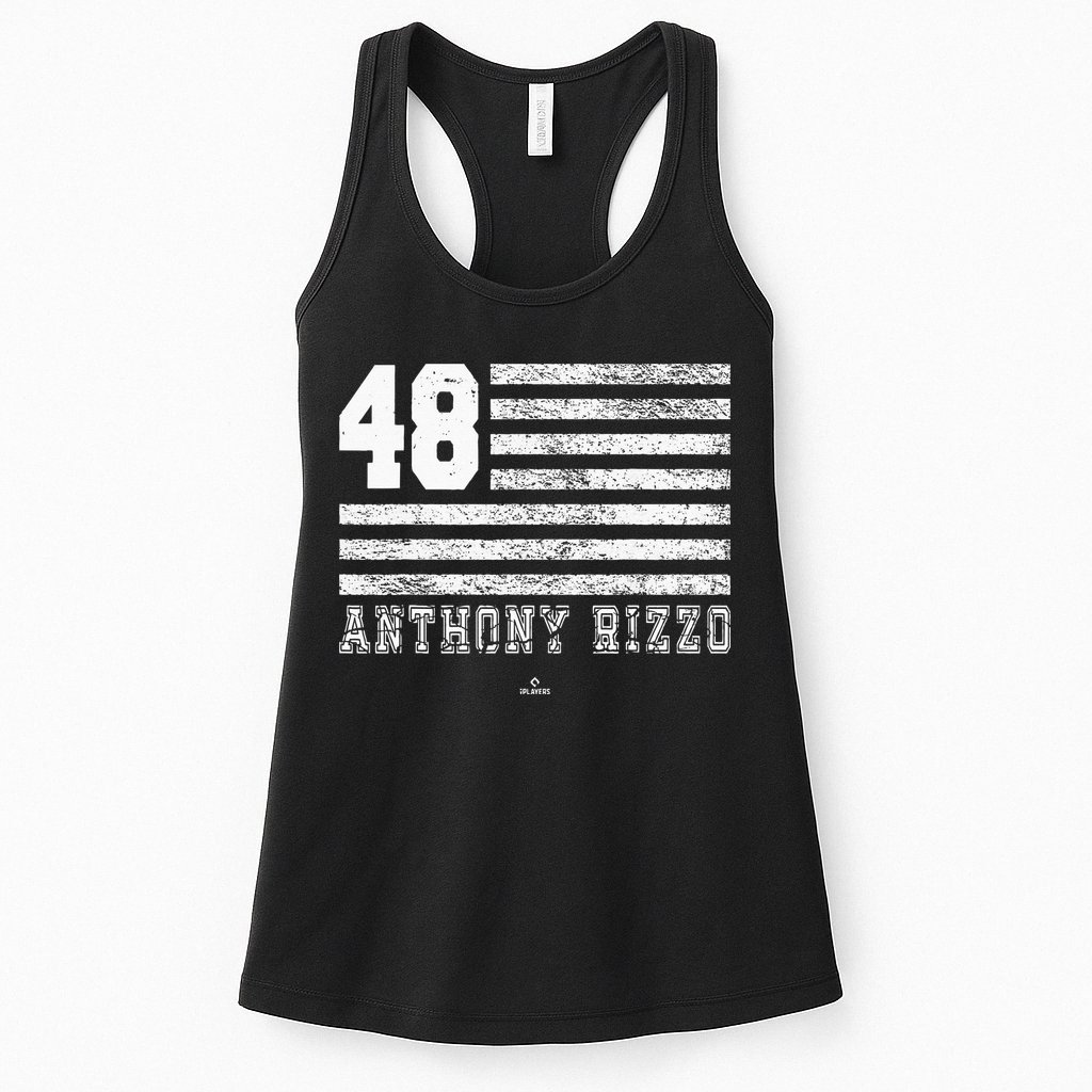 Vintage Flag Gameday Anthony Rizzo New York Womens Tank Top