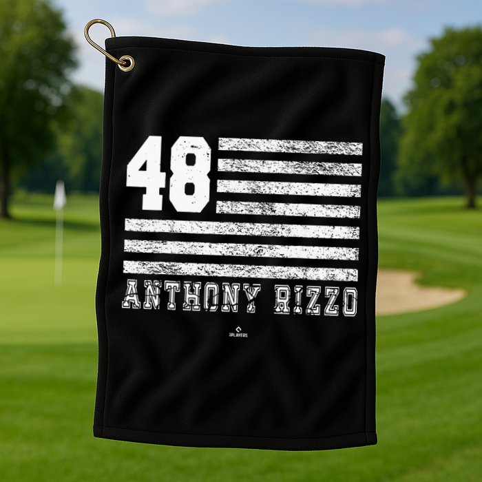 Vintage Flag Gameday Anthony Rizzo New York Golf Towel