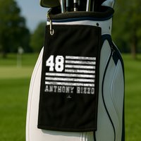 Vintage Flag Gameday Anthony Rizzo New York Golf Towel